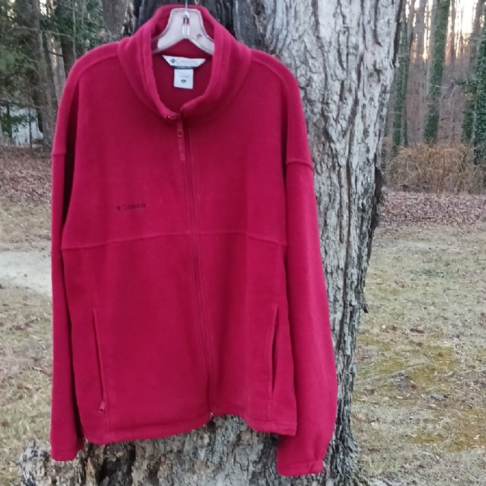 Columbia Vibrant Red Fleece Jacket